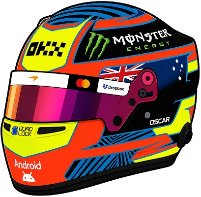 Oscar Piastri helmet - Turn1 driver collection