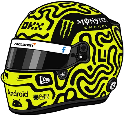 Lando Norris helmet - Turn1 driver collection