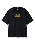 Ayrton Senna McLaren Legacy F1 Unisex Oversized T-shirt Black Front View | Turn1 India