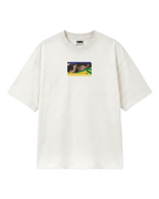 Ayrton Senna McLaren Legacy F1 Unisex Oversized T-shirt Off-White Front View | Turn1 India