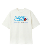 Carlos Sainz Smooth Operator F1 Unisex Oversized T-shirt Off-White Front View | Turn1 India