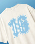 Cherles Leclerc Monaco Edition F1 Unisex Oversized T-shirt Off-White Front View | Turn1 India
