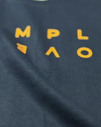 Close-up Image of Fabric and Print | Max Verstappen Simply Lovely Women Crop Top Navy Blue | Turn1 India