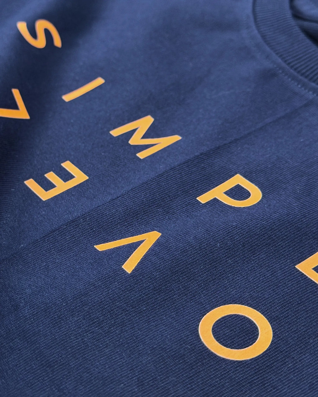 Close-up Image of Fabric and Print | Max Verstappen Simply Lovely Women Crop Top Navy Blue | Turn1 India