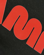Close-up image of fabric and print - Lewis Hamilton It's Hammertime F1 Unisex Oversized T-shirt Black | Turn1 India