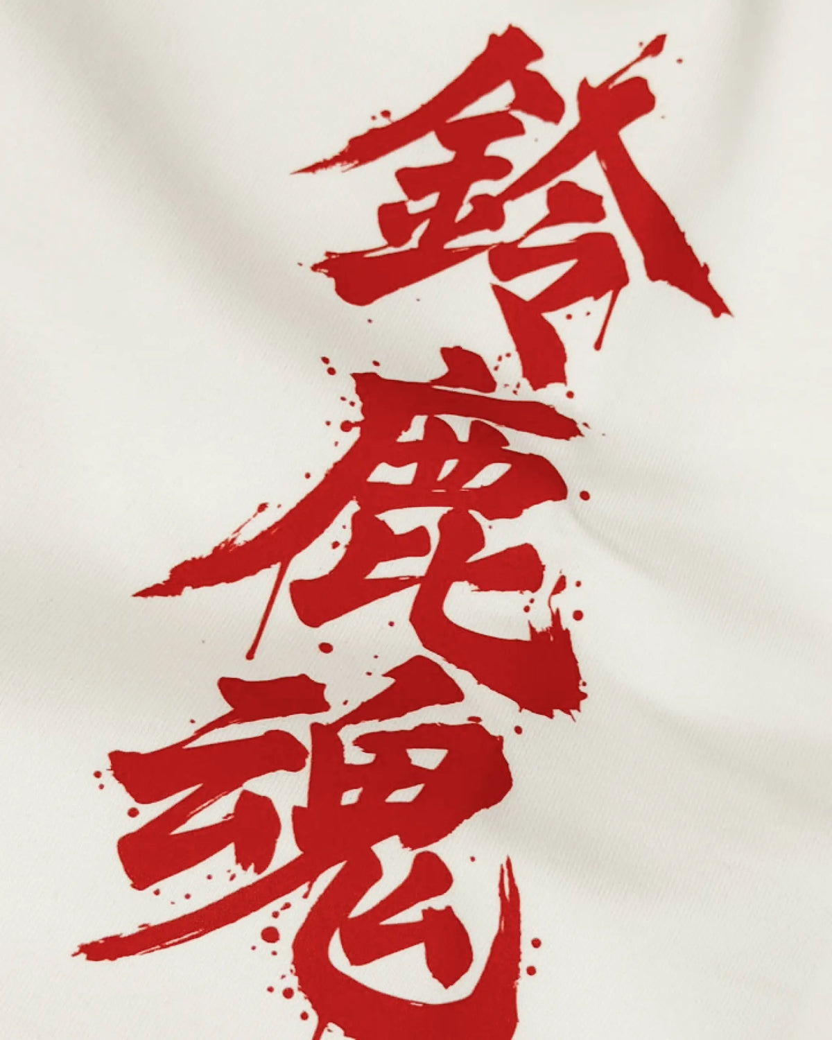 Close-up of Fabric and Print - Suzuka Spirit Japan Formula 1 Racing Heritage Honda F1 Oversized T-Shirt Off-White | Turn1 India
