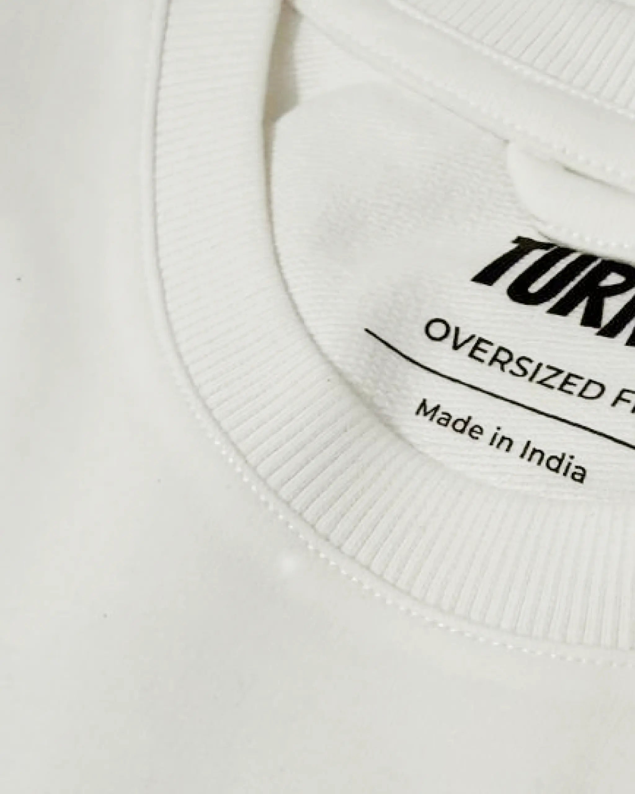 Close-up of Fabric and Print - Kimi Antonelli F1 Unisex Oversized T-shirt Off-White | Turn1 India