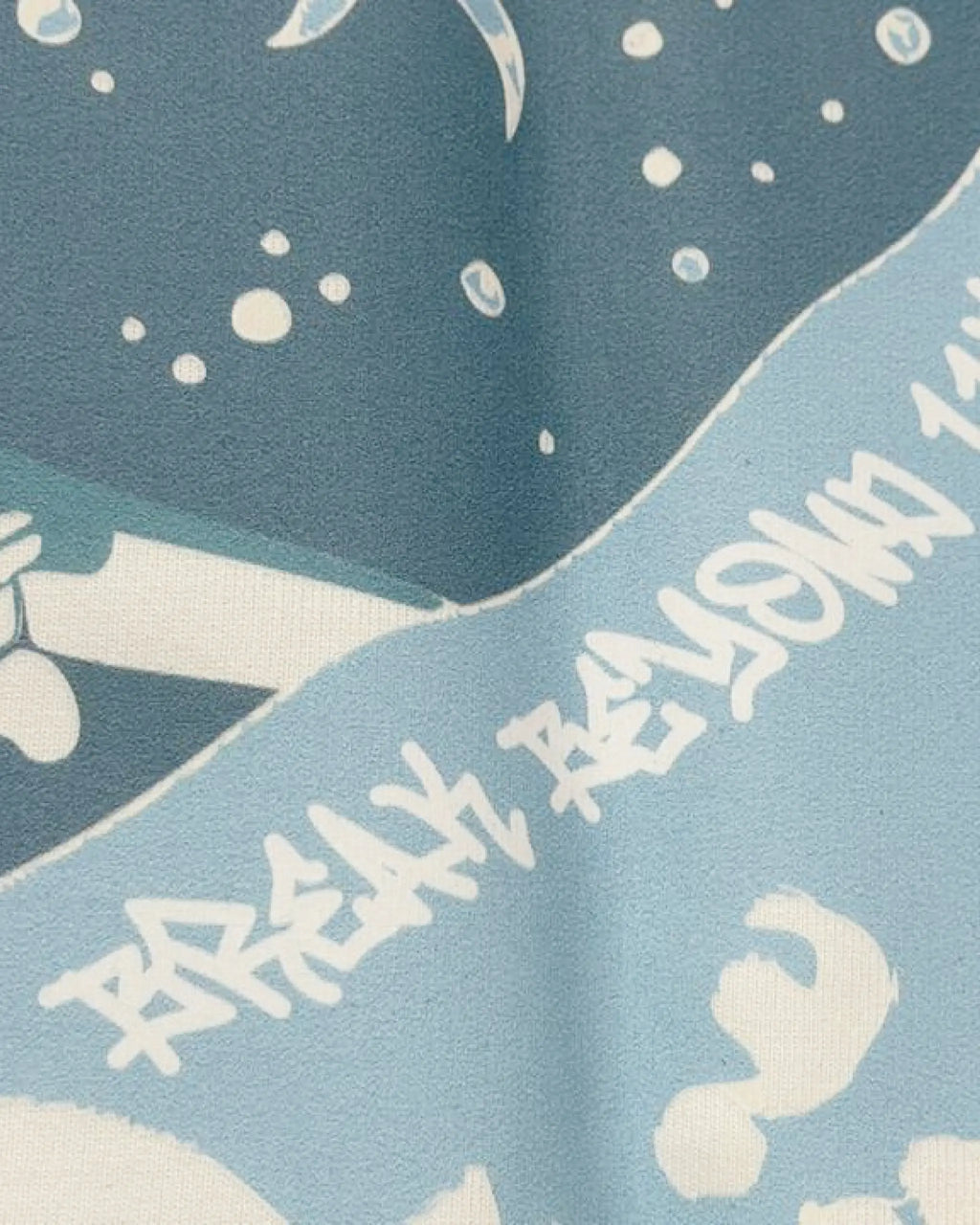 Close-up of Fabric and Print - Tokyo Race Vibes Formula 1 Unisex Oversized F1 T-shirt Off-White Back View | Turn1 India