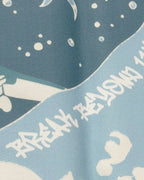 Close-up of Fabric and Print - Tokyo Race Vibes Formula 1 Unisex Oversized F1 T-shirt Off-White Back View | Turn1 India