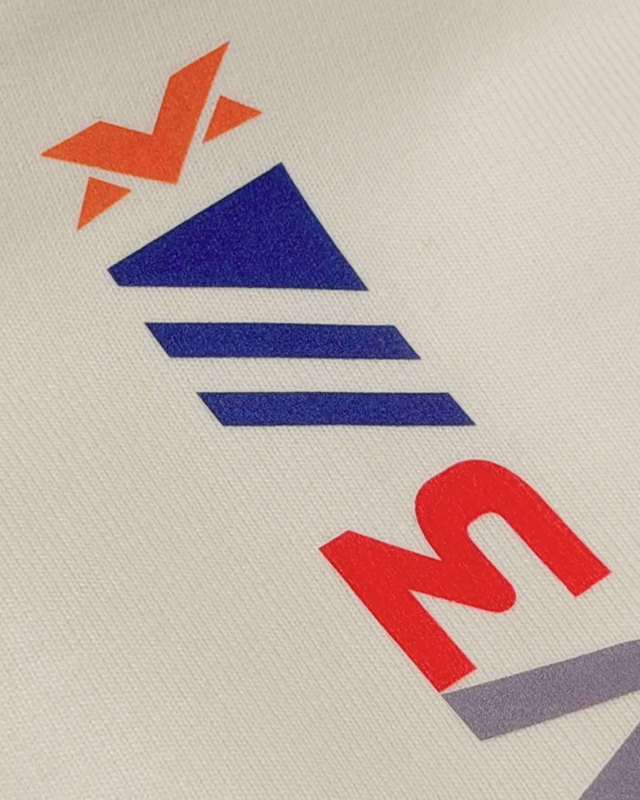 Close-up of Image and Print - Max Verstappen No Risk Full Push F1 Unisex Oversized T-shirt Off-White Back View | Turn1 India