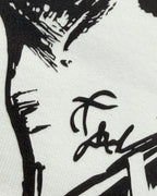 Closeup view of Lewis Hamilton Remember Who You Are Quote F1 Unisex Oversized T-shirt Off-White | Turn1 India