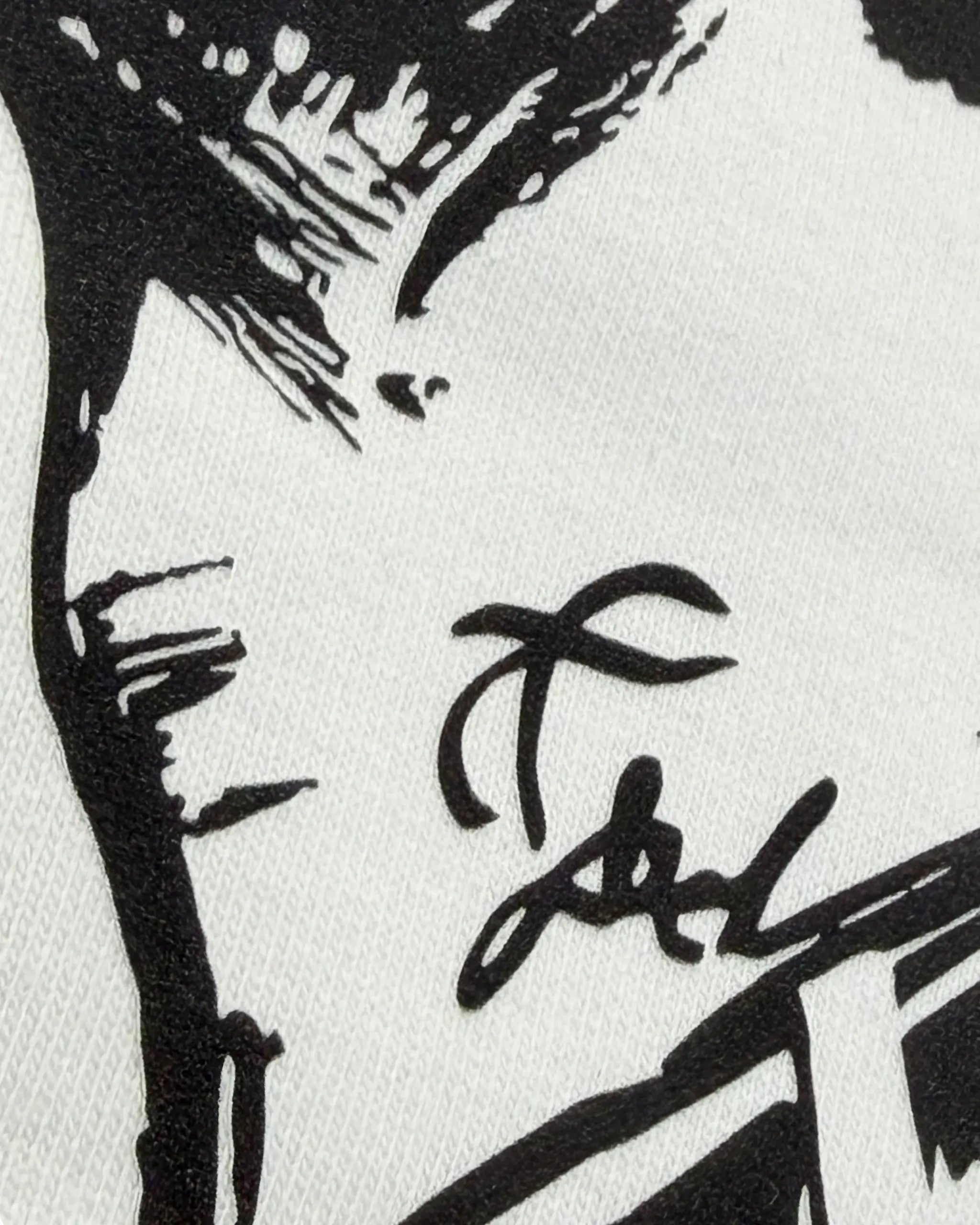 Closeup view of Lewis Hamilton Remember Who You Are Quote F1 Unisex Oversized T-shirt Off-White | Turn1 India