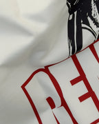 Closeup view of Lewis Hamilton Remember Who You Are Quote F1 Unisex Oversized T-shirt Off-White | Turn1 India