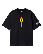 Everyone loves Ferrari F1 T-shirt Black Front View | Unisex Oversized Formula 1 T-shirt | Ferrari T-shirt | Turn1 India 