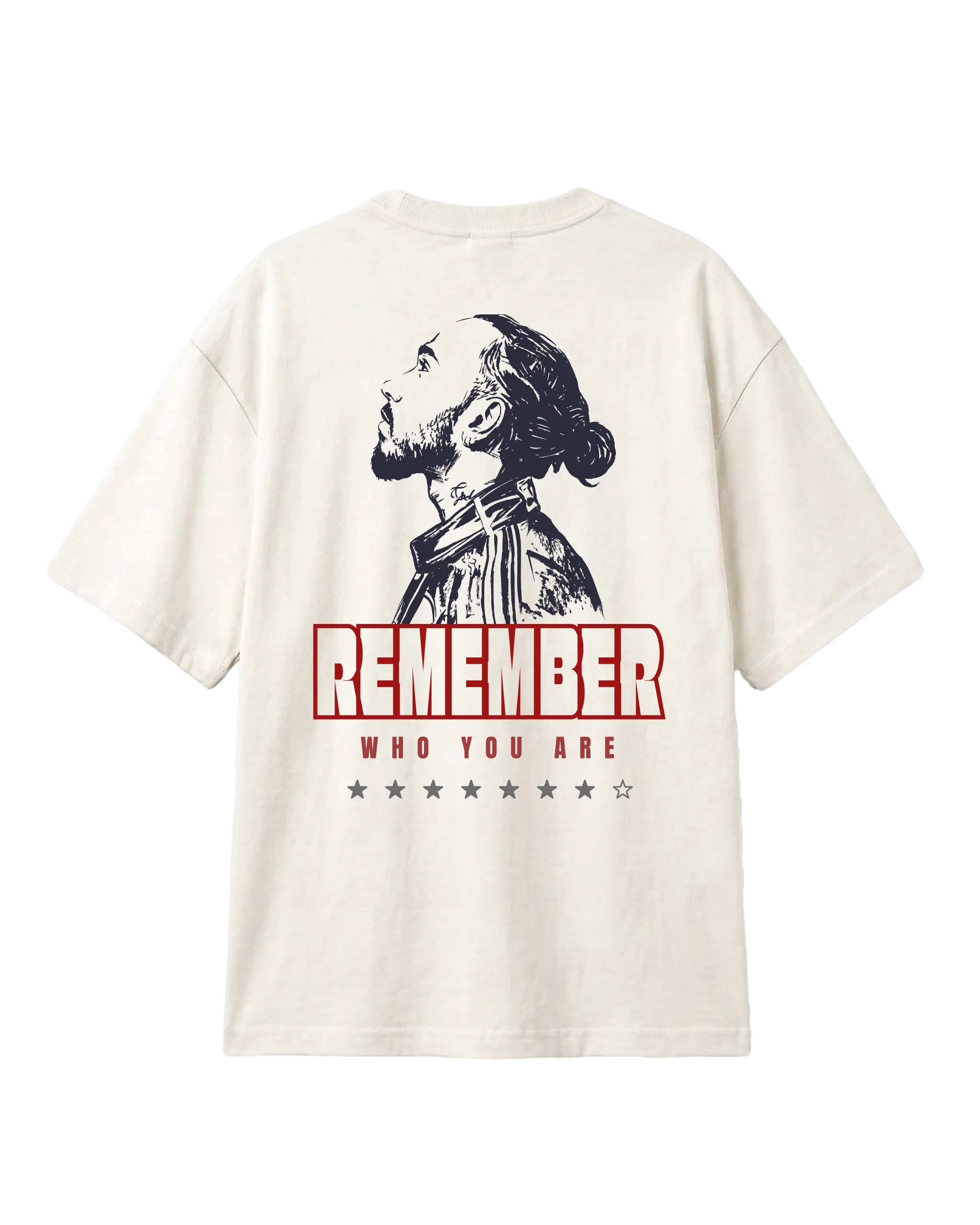 F1 Unisex Oversized T-shirt Off-White Back View | Turn1 India