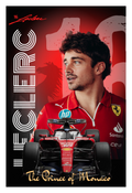 Charles Leclerc Ferrari F1 Poster