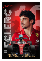 Charles Leclerc Ferrari F1 Poster