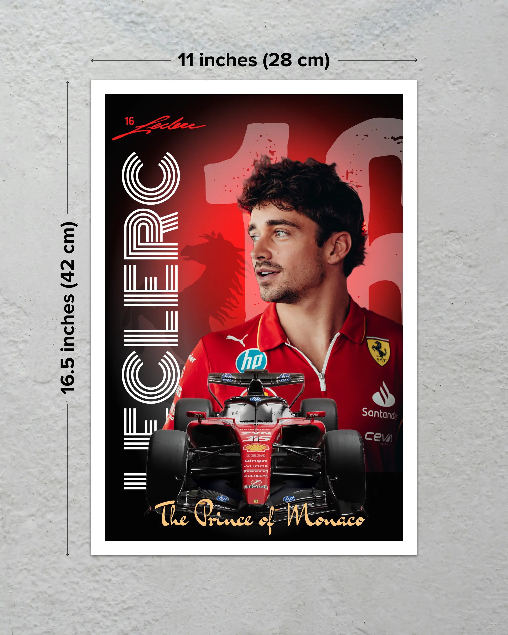 Charles Leclerc Ferrari F1 Poster