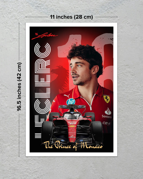 Charles Leclerc Ferrari F1 Poster