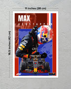 Max Verstappen Red Bull F1 Poster