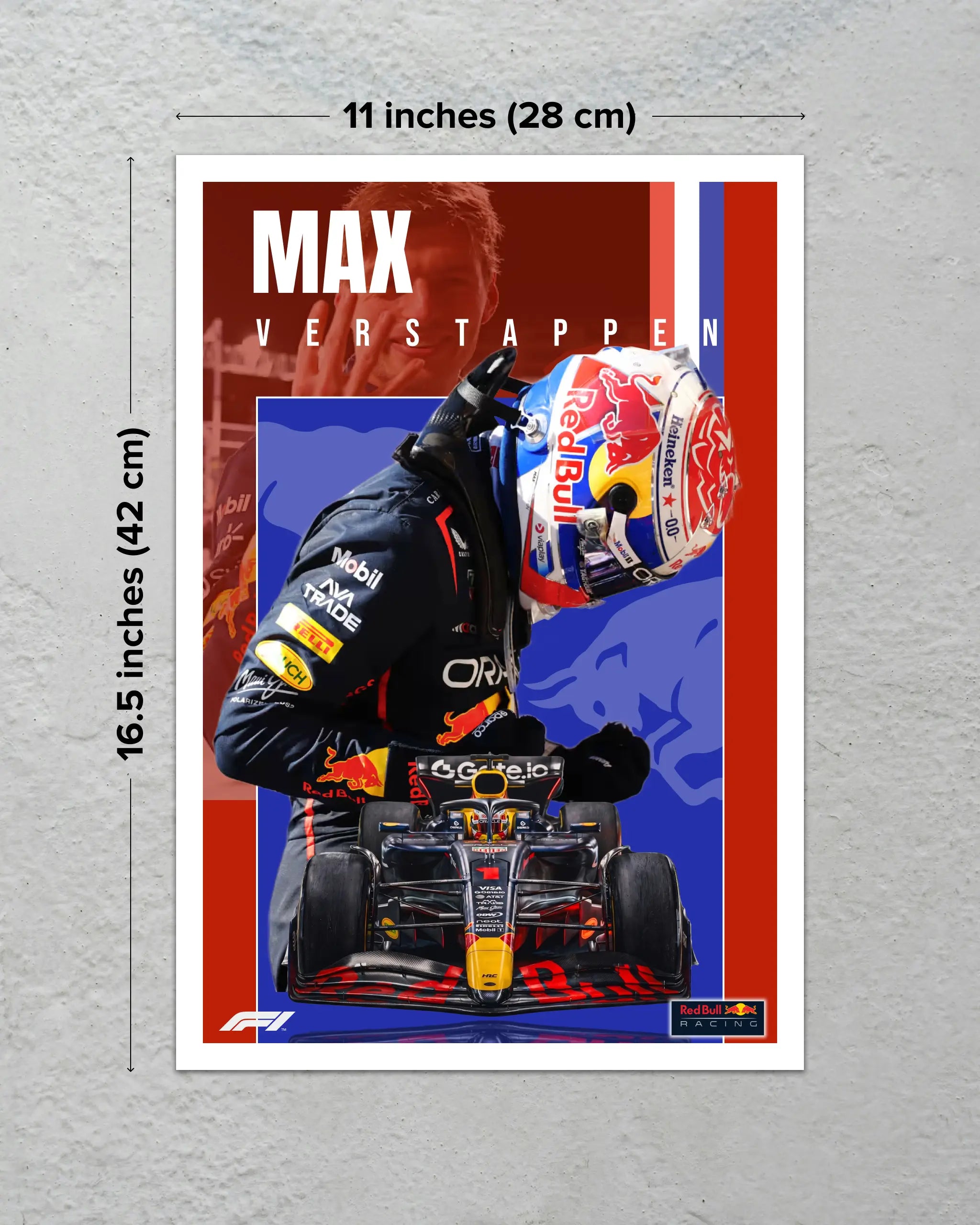 Max Verstappen Red Bull F1 Poster