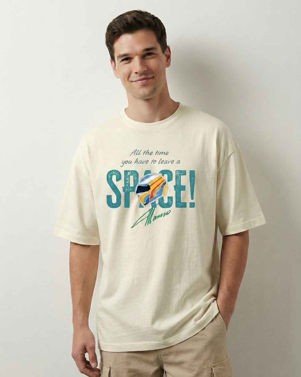 Fernando Alonso Leave a Space Unisex Tee