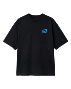 Formula 1 Tee - George Russell Mr. Saturday Graphic F1 T-shirt - Colour Black - Front View - Unisex Oversized Fit | Turn1 India