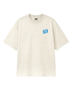 Formula 1 Tee - George Russell Mr. Saturday Graphic F1 T-shirt - Colour Off-White - Front View - Unisex Oversized Fit | Turn1 India