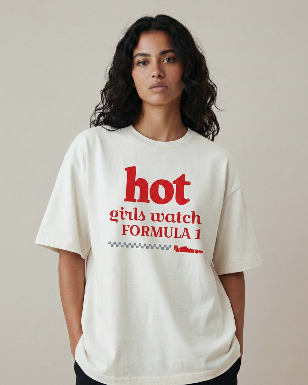 Hot Girl F1 Oversized Tee