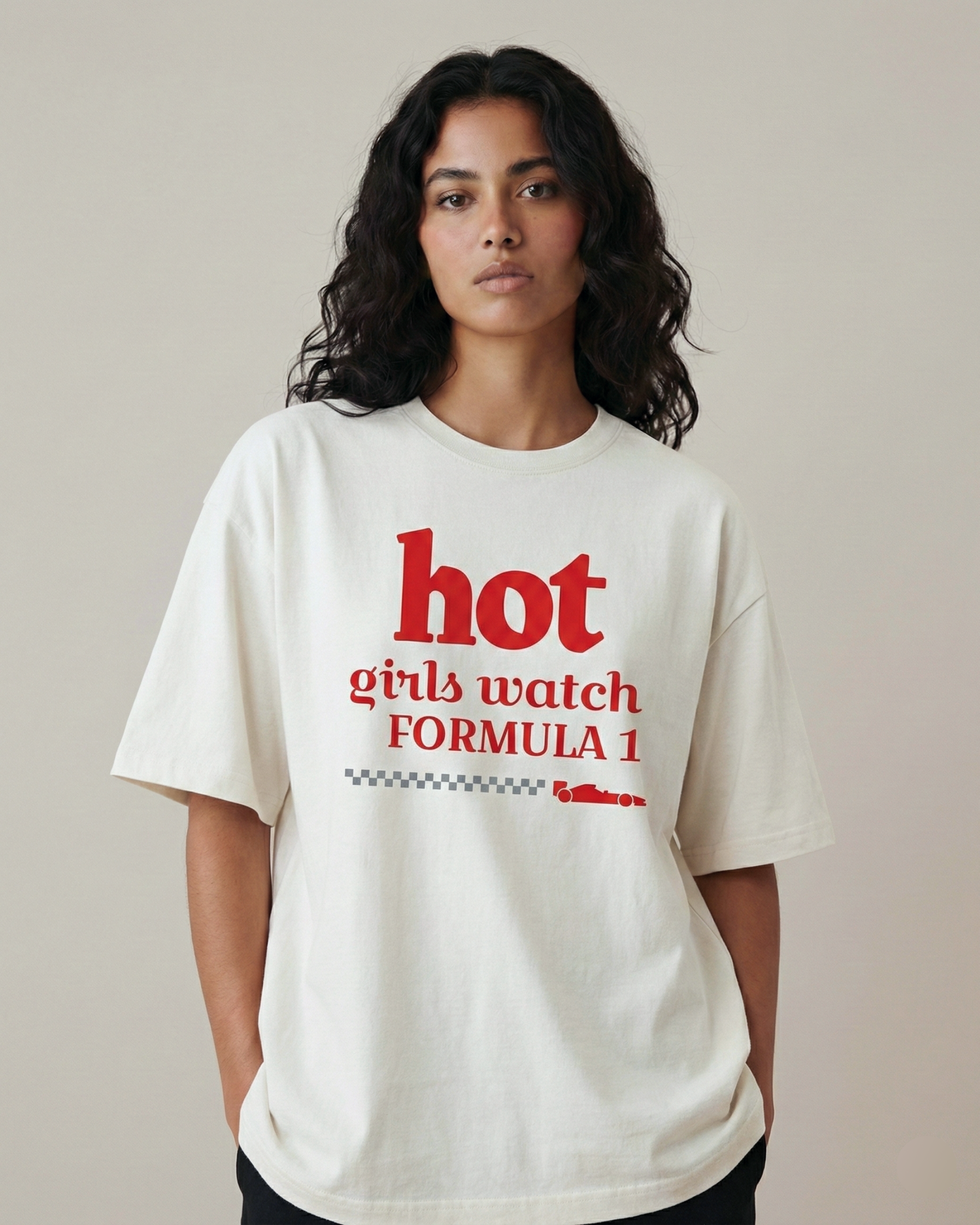 Hot Girl F1 Oversized Tee