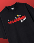 It's Hammertime F1 Unisex Oversized T-shirt Black Front View | Turn1 India