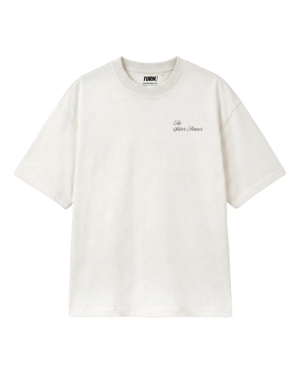 Kimi Antonelli F1 Unisex Oversized T-shirt Off-White Front View | Turn1 India