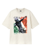 Kimi Antonelli Grande Kimi Graphic F1 Unisex T-shirt Off-White Front View | Turn1 India 