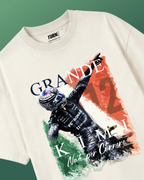 Kimi Antonelli Grande Kimi Graphic F1 Unisex T-shirt Off-White Front View | Turn1 India 