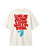 Kimi Raikkonen The Iceman F1 T-shirt | Kimi Raikkonen Formula 1 Tee India | Off-White | Unisex Oversized Fit | Back View | Turn1 India