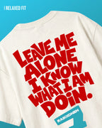 Kimi Raikkonen The Iceman F1 T-shirt | Kimi Raikkonen Formula 1 Tee India | Off-White | Unisex Oversized Fit | Back View | Turn1 India