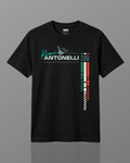Kimi Antonelli Signature F1 Unisex Regular Fit T-shirt Black Front View | Turn1 India