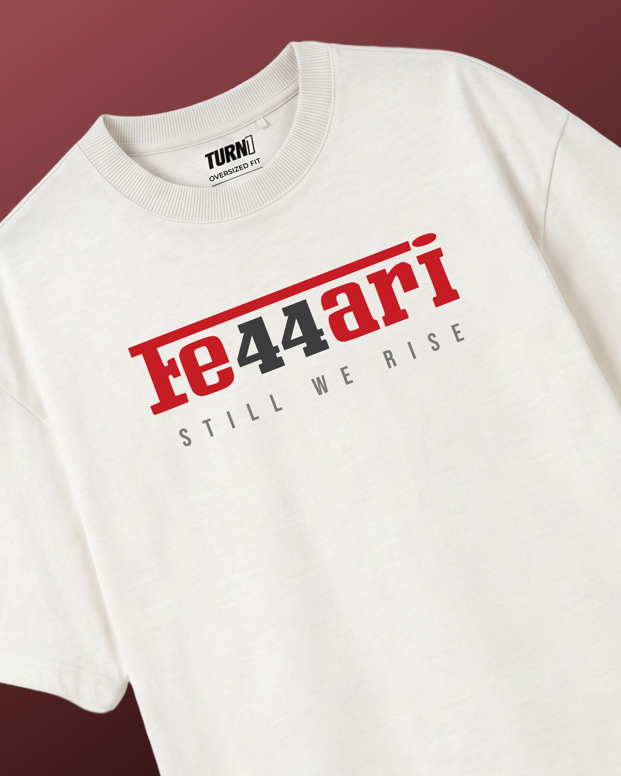 Lewis Hamilton Ferrari 44 Unisex Oversized T-shirt