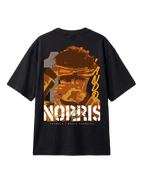Lando Norris McLaren Talent Quote F1 Graphic T-shirt Black Back View | Turn1 India