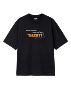 Lando Norris McLaren Talent Quote F1 Graphic T-shirt Black Front View | Turn1 India