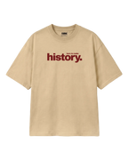 Formula 1 Tee | Lewis Hamilton GOAT F1 T-shirt | Unisex Oversized Fit | Beige | Front View | Turn1 India