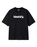 Formula 1 Tee | Lewis Hamilton GOAT F1 T-shirt | Unisex Oversized Fit | Black | Front View | Turn1 India