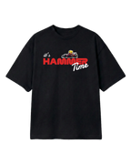 Lewis Hamilton It's Hammertime F1 Unisex Oversized T-shirt Black Front View | Turn1 India