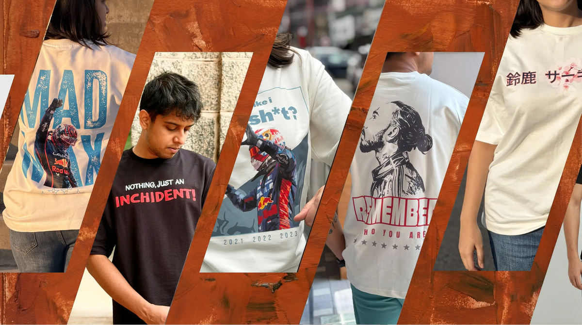 Lifestyle Images Turn1 F1 T-shirts Collection | Formula 1 Merch India
