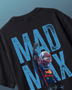 Max_Verstappen, RedBull Racing F1 driver Mad Max fan graphic Black Colour Back View | Turn1 India