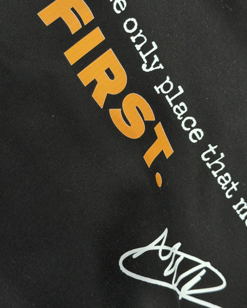 Close-up of Max Verstappen F1 Unisex Oversized T-shirt Black Colour | Turn1 India