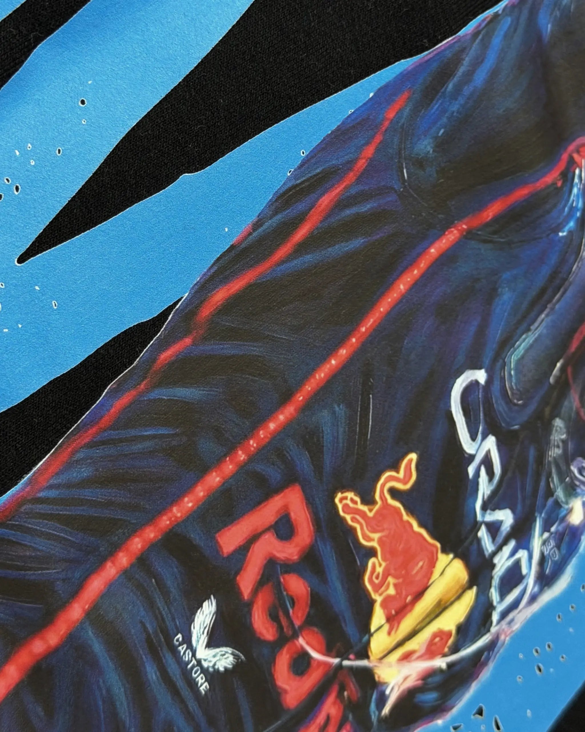 Close-up of Max Verstappen F1 Unisex Oversized T-shirt Black Colour | Turn1 India
