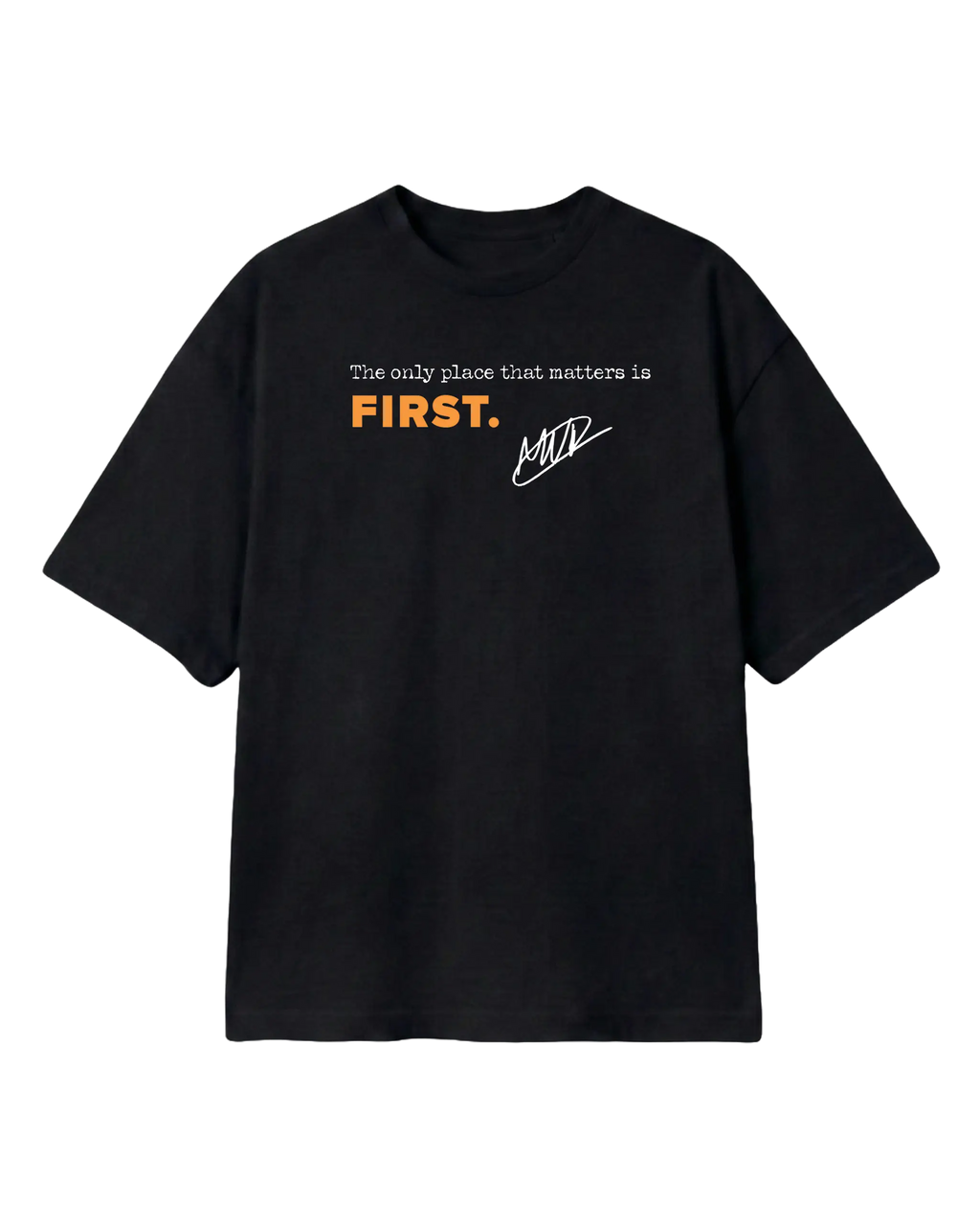 Max Verstappen Mad Max F1 Oversized Unisex T-shirt Black Colour Front View | Turn1 India