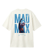 Max_Verstappen, RedBull Racing F1 driver Mad Max fan graphic Tshirt Off-White Colour Back View | Turn1 India