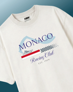Monaco Grand Prix Circuit F1 Unisex Oversized T-shirt Off-White Front_View | Turn1 India